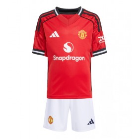 Dětské fotbalový komplet Manchester United Domácí košile 2025-26 Krátkým Rukávem